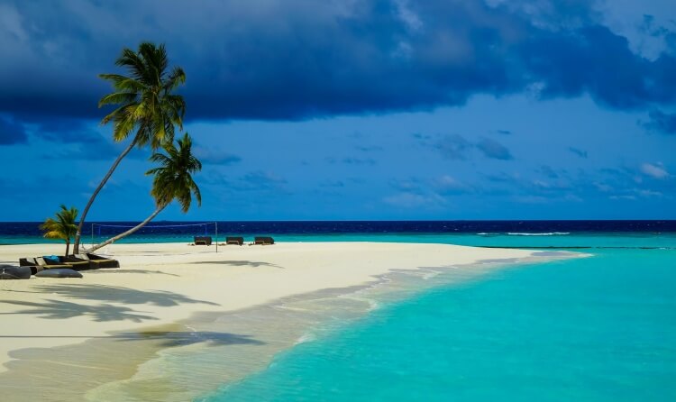 Un coin de paradis artificiel sur cette île-hôtel aux Maldives