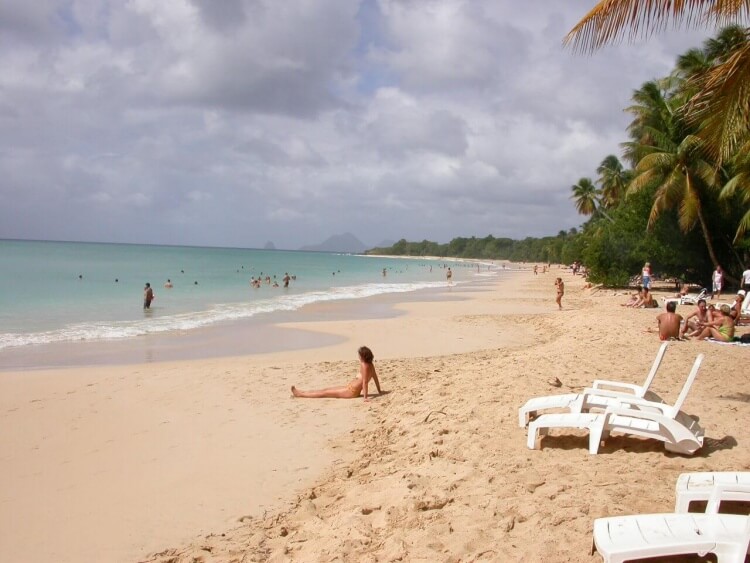 Une plage en Martinique