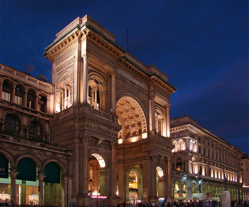 Shopping nocturne à Milan