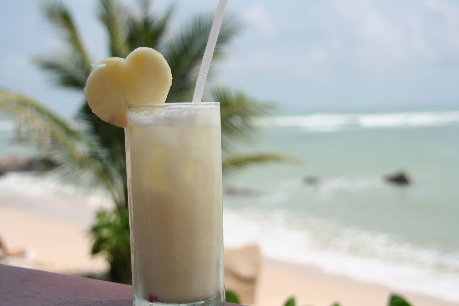 Cocktail sur la plage en Thaïlande