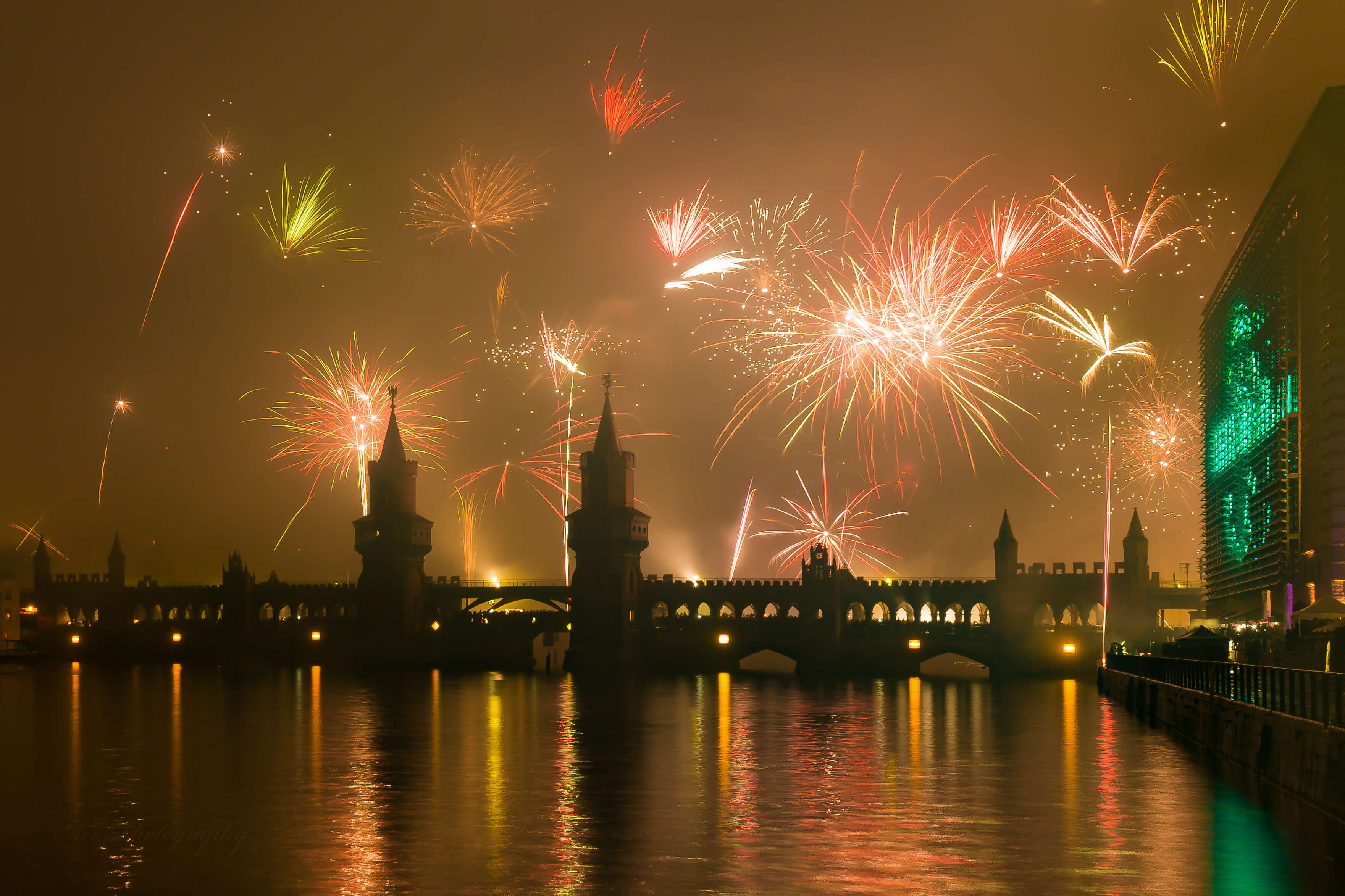 Feu d'artifice nouvel an à Berlin