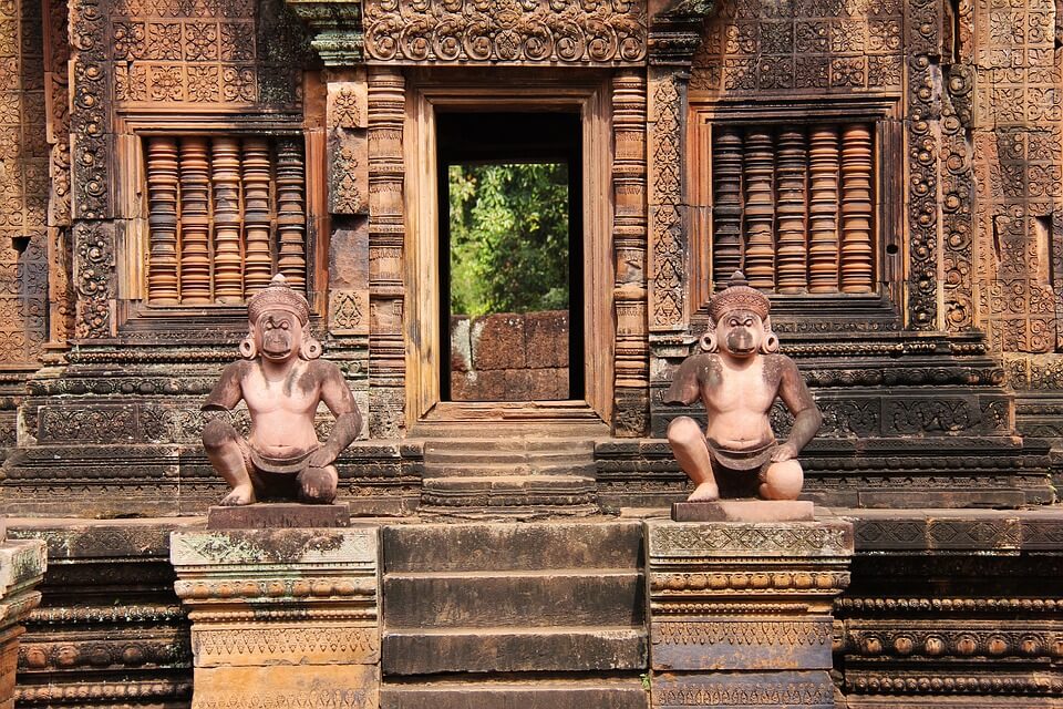 banteay srei temple grès rose au cambdoge