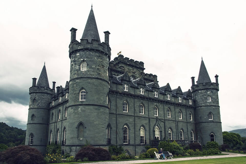 un des nombreux chateaux hantés d'ecosse