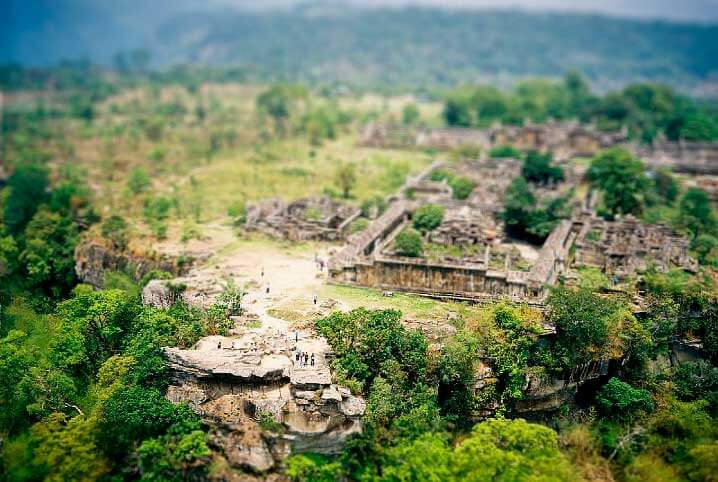 vue depuis temple cambodge preah vihear