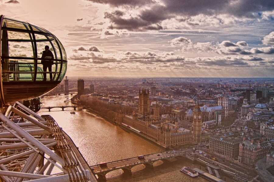 panorama depuis london eye