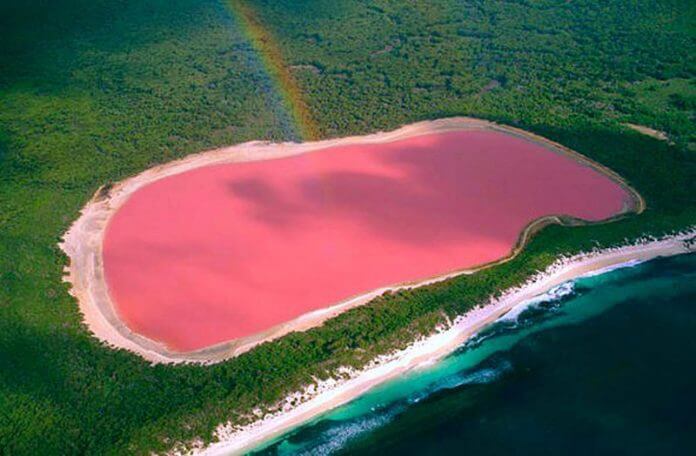 lac hillier vu du ciel