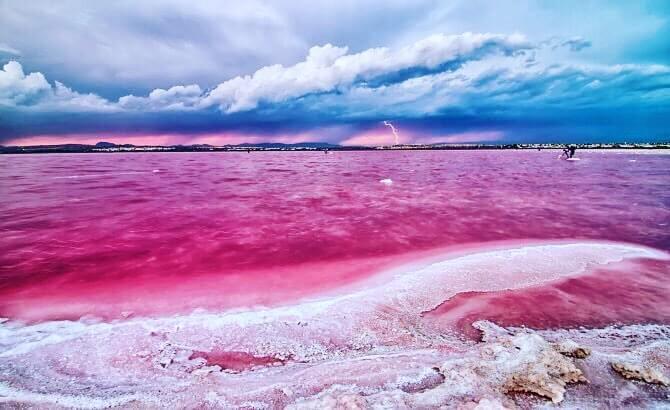 lac hillier lac rose en australie