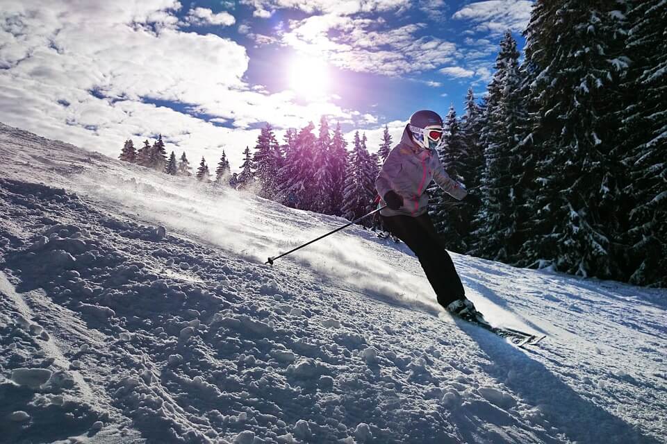 skier en France au mois de Mai