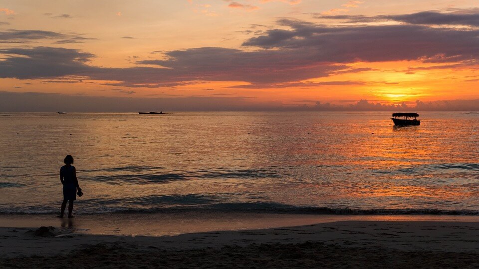 punta cana coucher de soleil plage