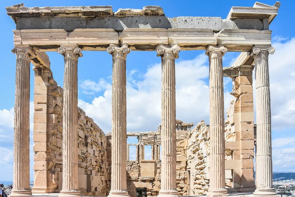 grece ou croatie temple athenes