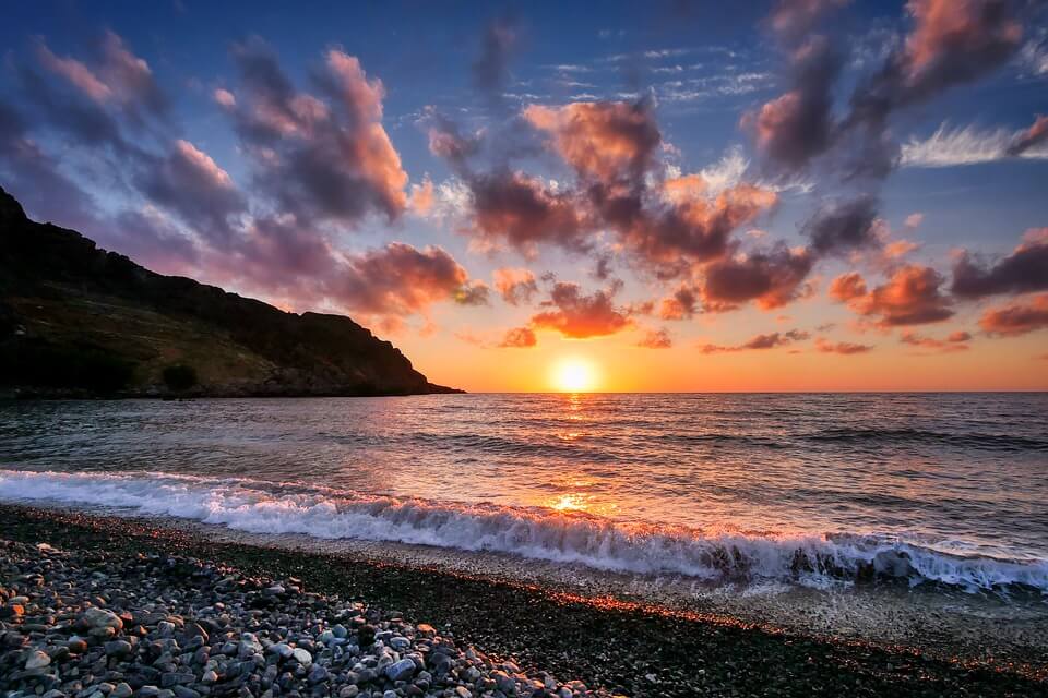 coucher de soleil a malte malte ou crete