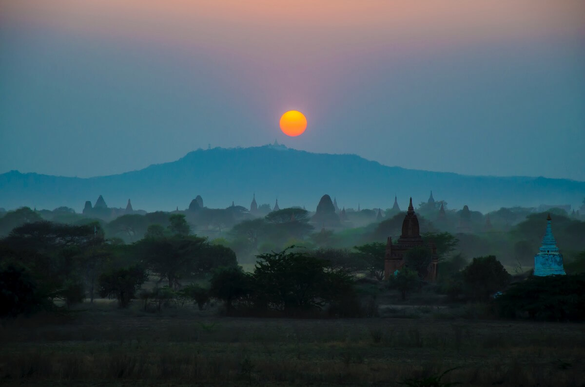 lever de soleil en Birmanie