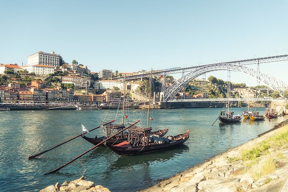 douro bateaux pont portugal en camping car