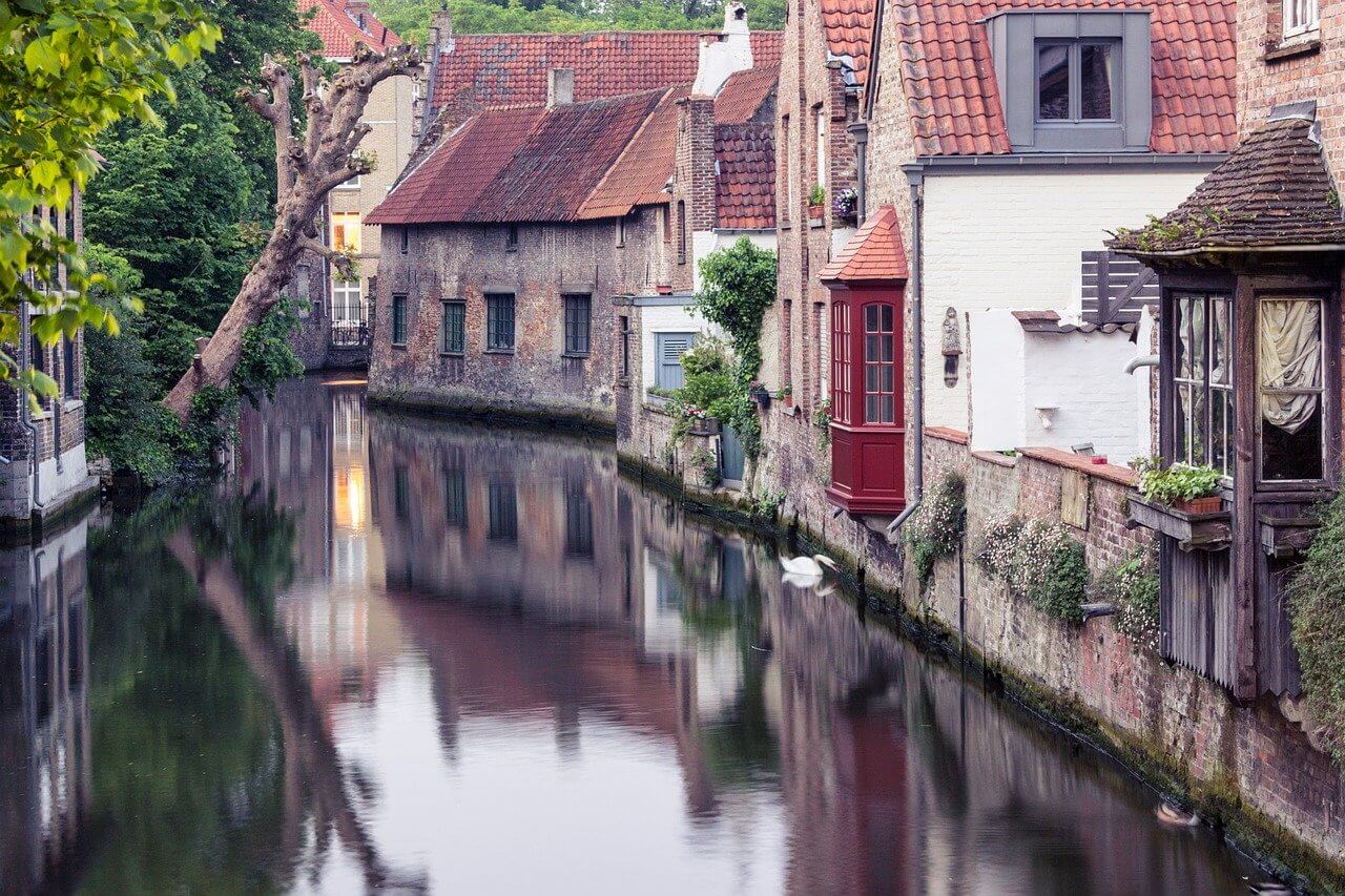 bruges canaux itinéraire en belgique