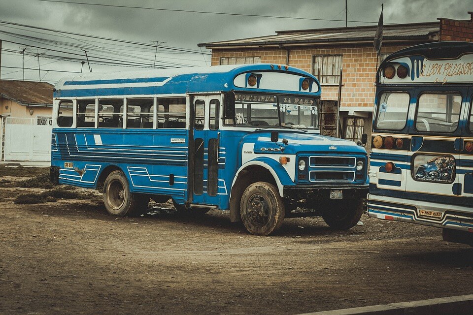 autobus bleu bolivie