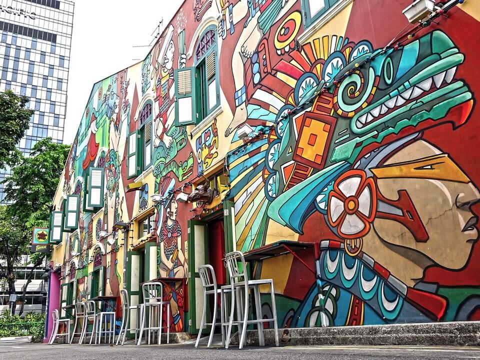 facade coloree singapour en 3 jours
