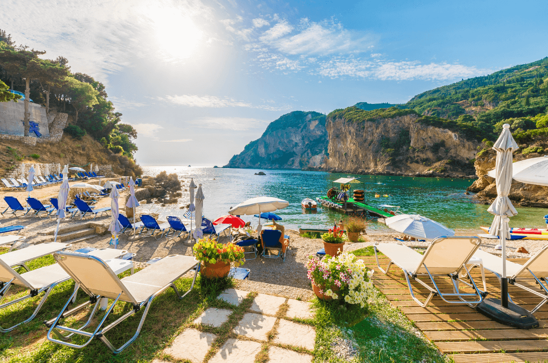 restaurant en bord de mer corfou nord ou sud