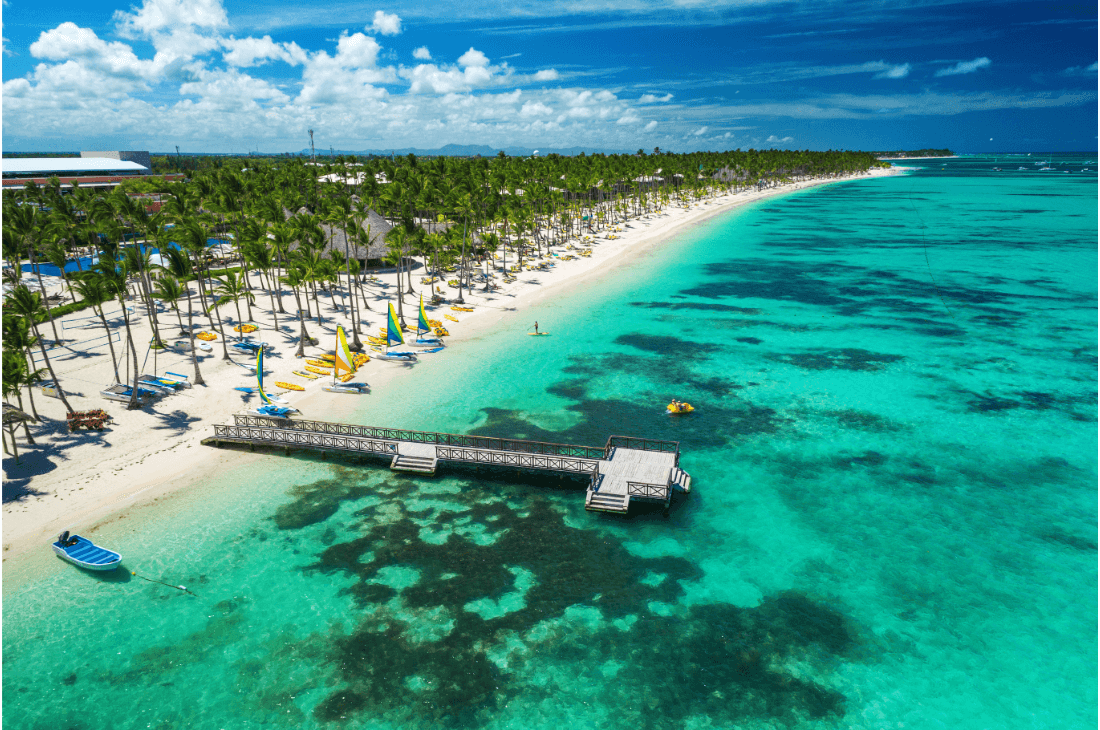 plage bord de mer ou loger en république dominicaine