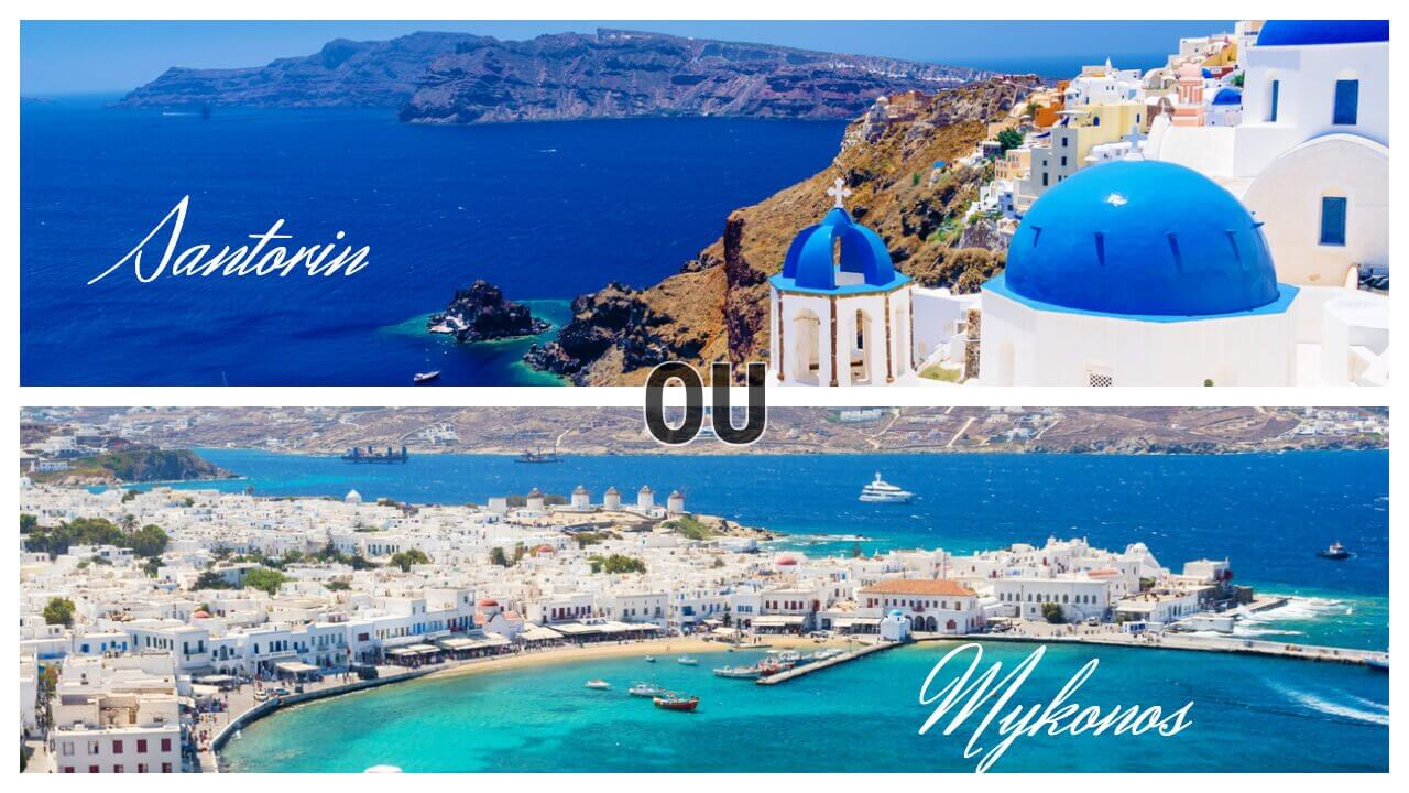 Santorin ou Mykonos : quelle île choisir ? Notre comparatif complet !