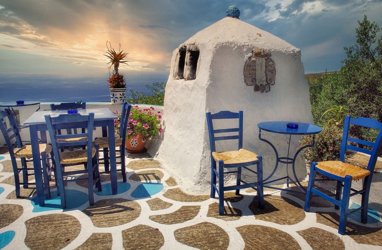 taverne restaurant crete coucher de soleil crete est ou ouest