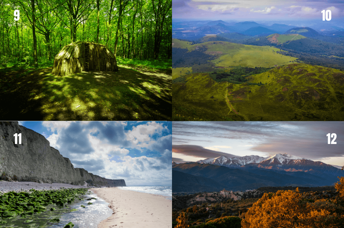 foret de brocéliande volcans d'auvergne mont blanc cap blanc nez plus beaux paysages de France