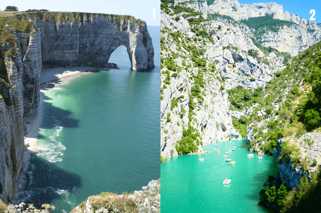 falaises detretat ou gorges du verson où se situents les plus beaux paysages de france