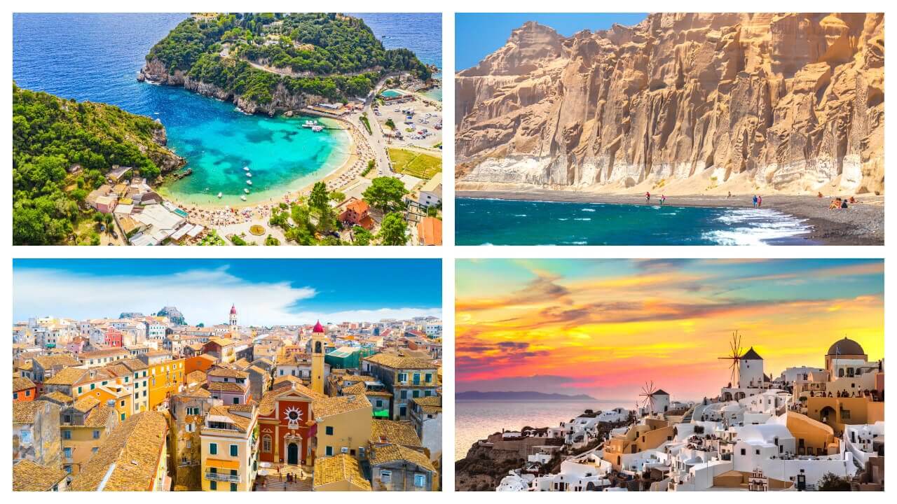 Santorin ou Corfou : Quelle île grecque choisir pour vos vacances ? Notre comparatif ! 
