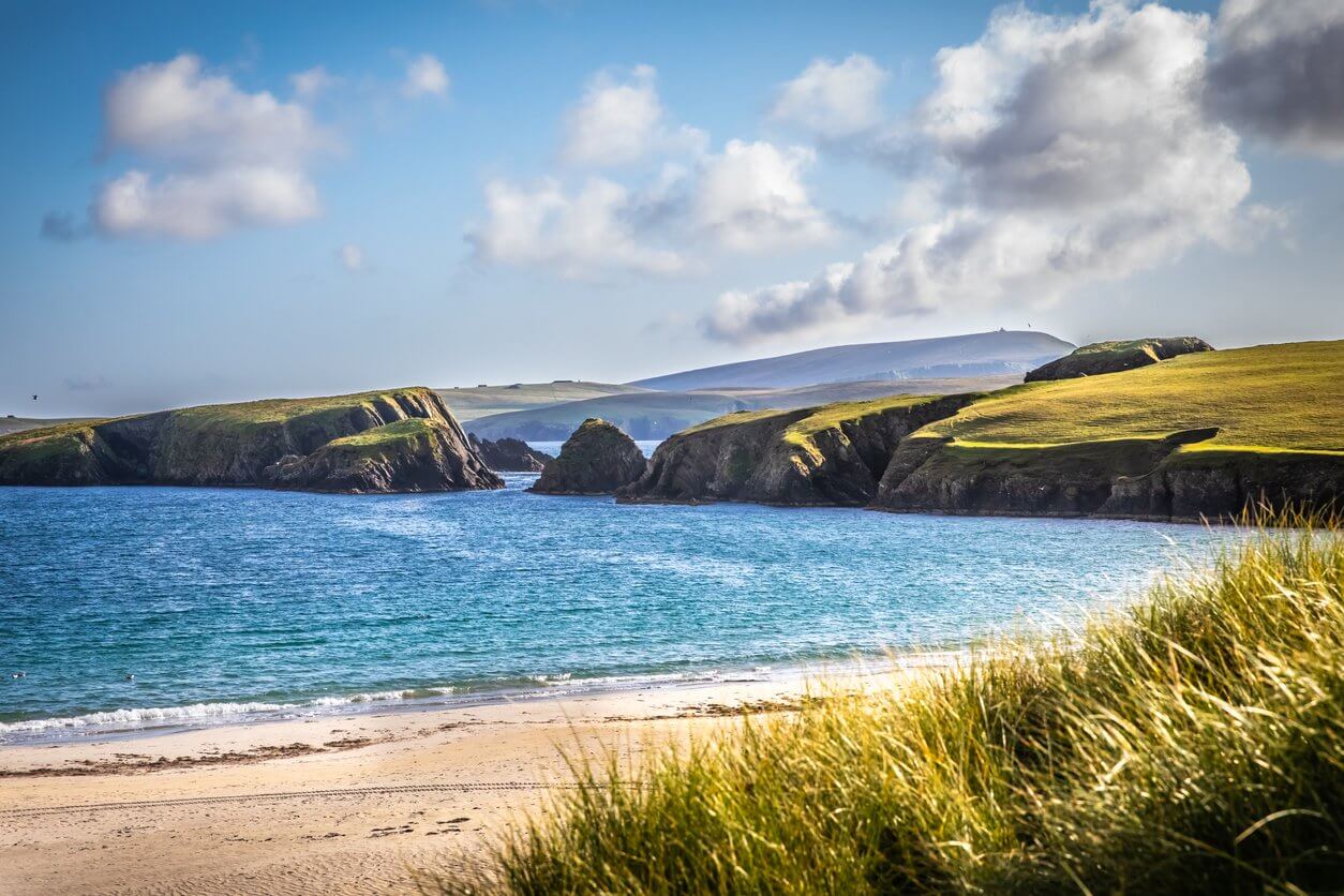 belle vue sur les iles shetland