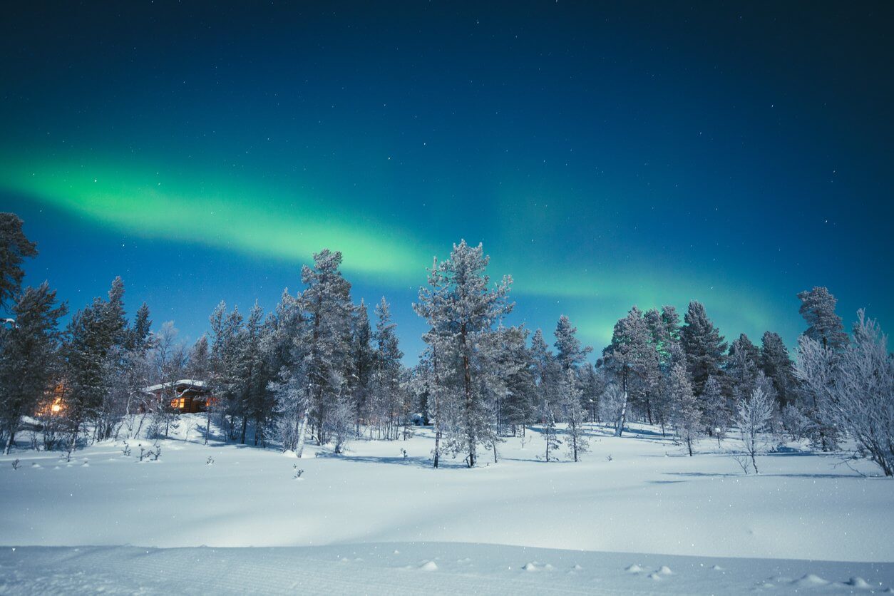 laponie finlandaise hiver aurore boreale
