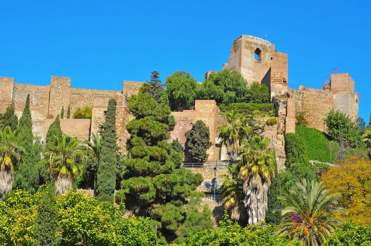 alcazaba de malaga en espagne