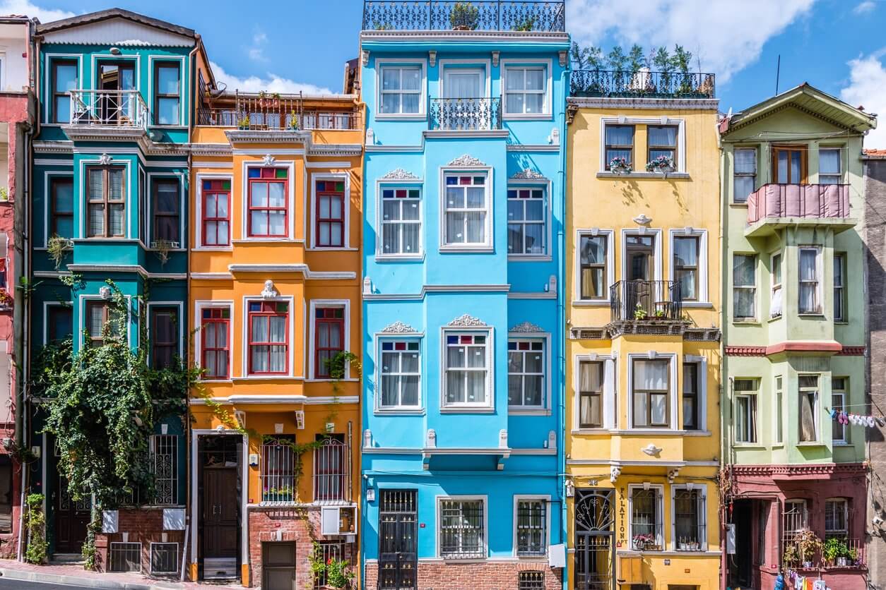 balat maisons colorees