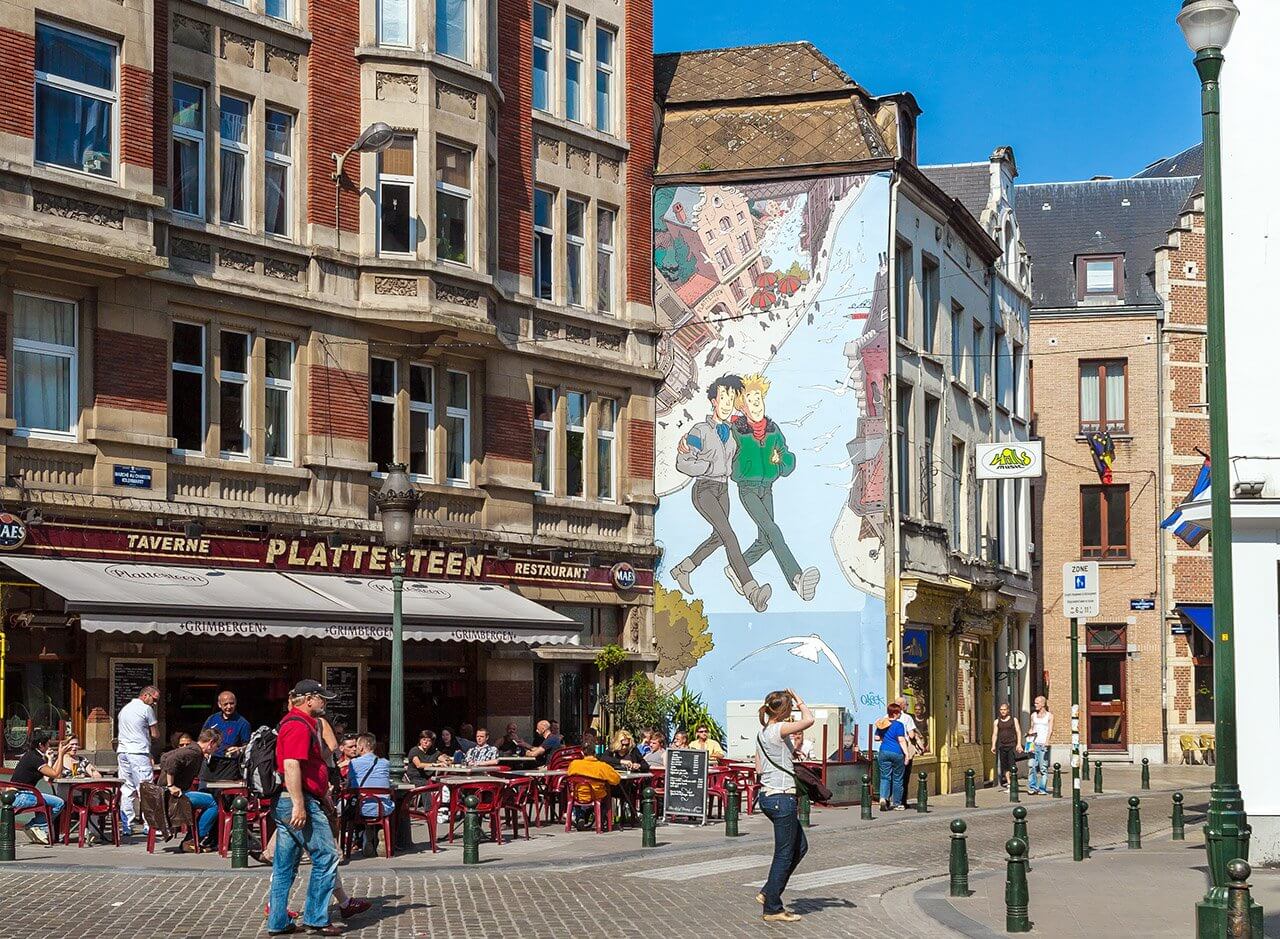 bruxelles bd peints sur les murs