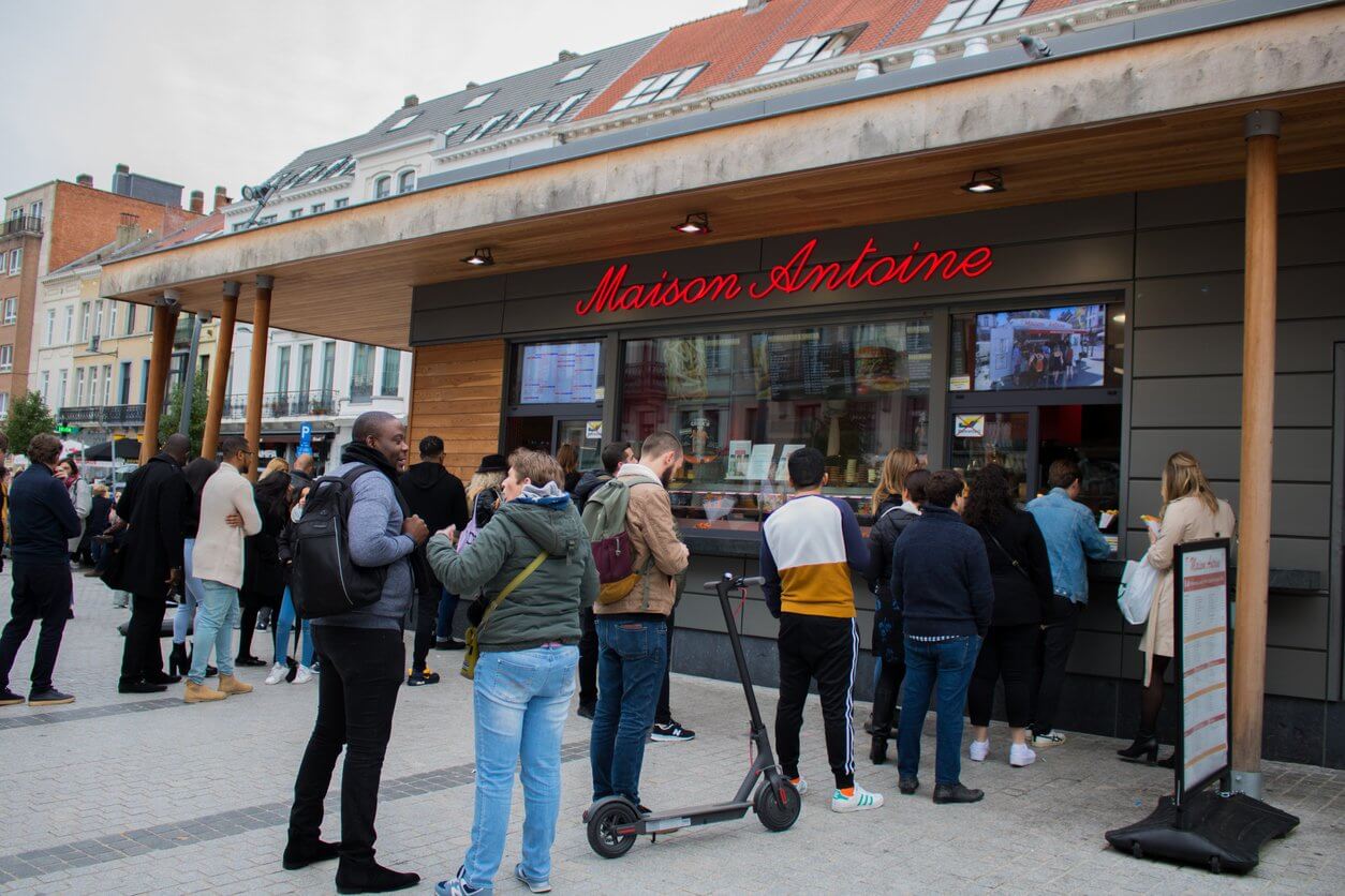 celebre friterie maison antoine bruxelles