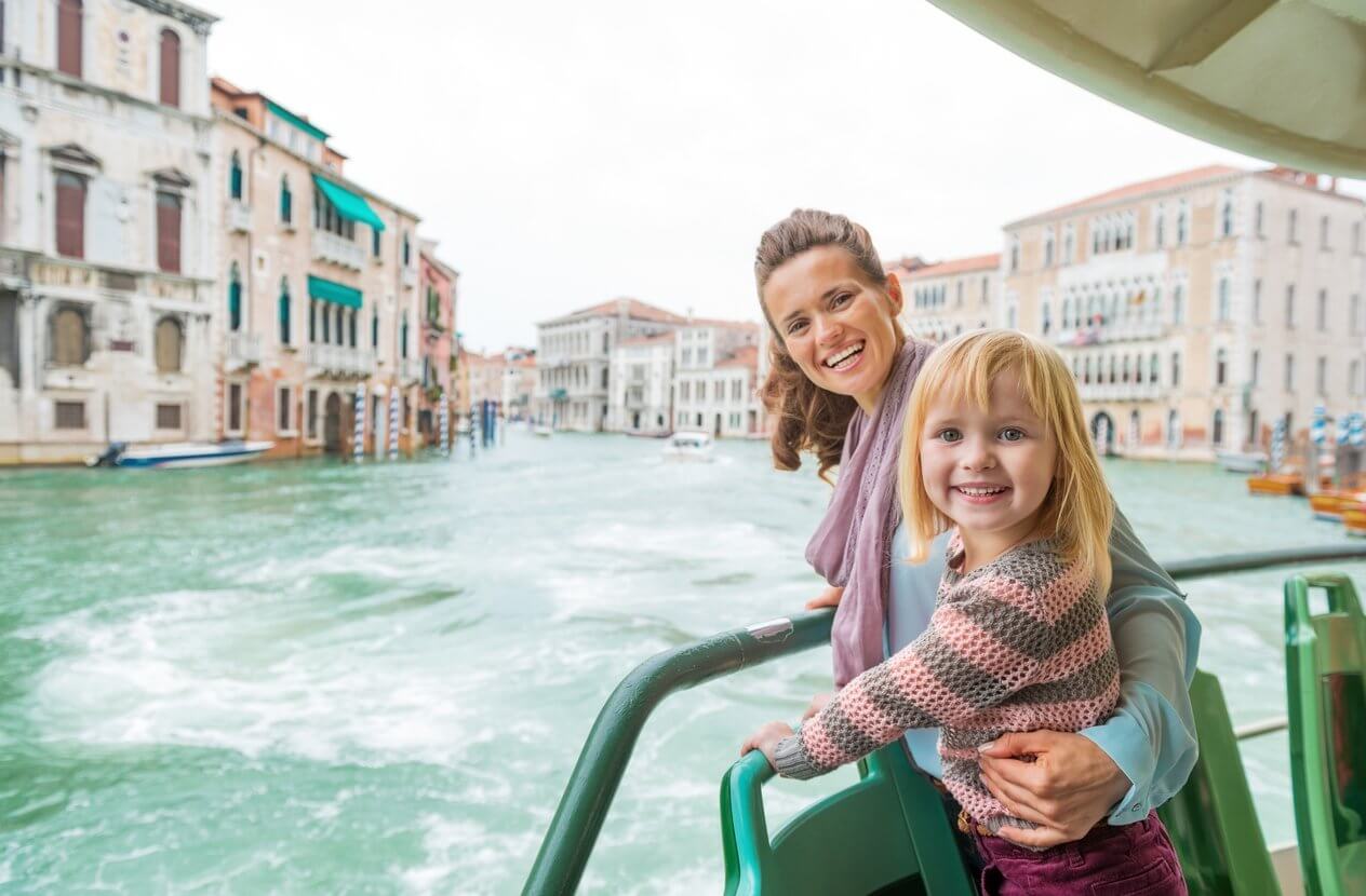 grand canal en vaporetto