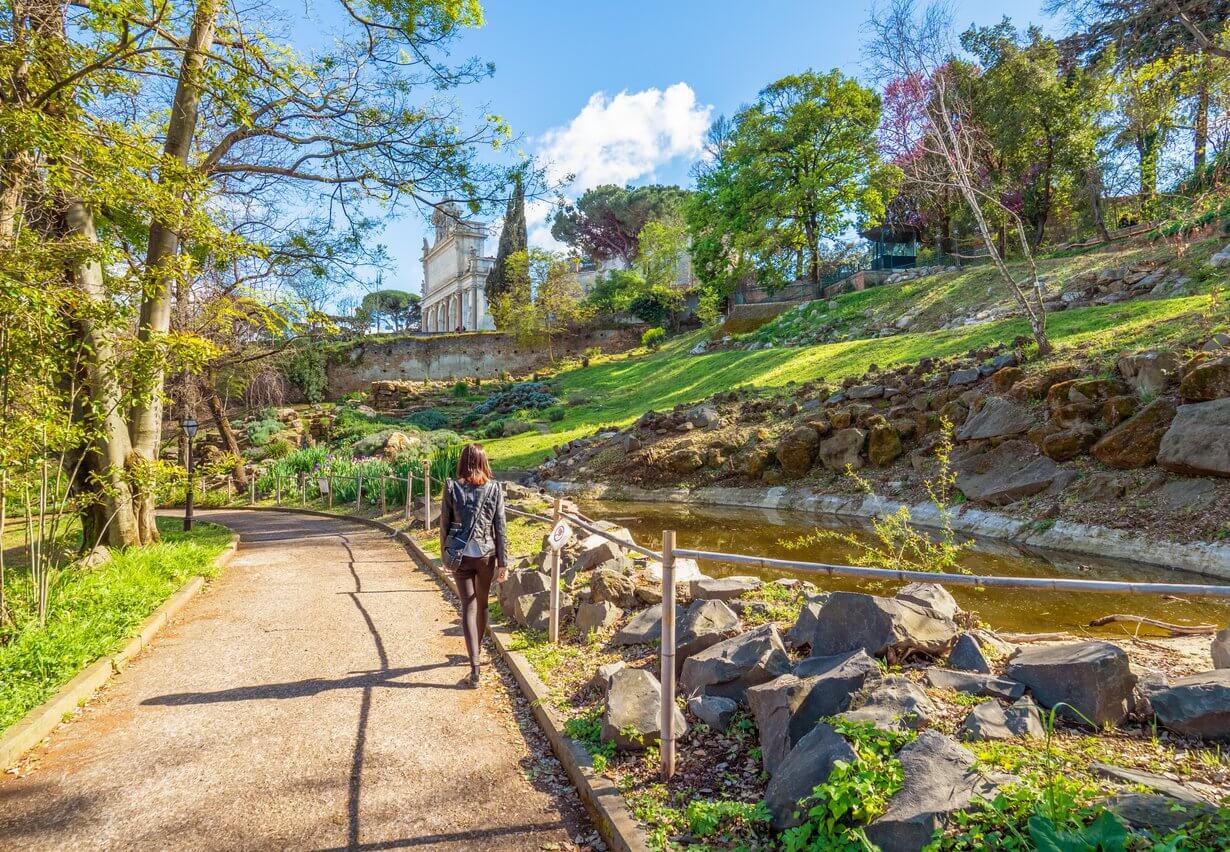 jardin botanique public dans le trastevere