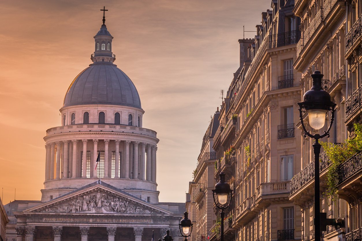 pantheon et architecture francais dans le quartier latin paris