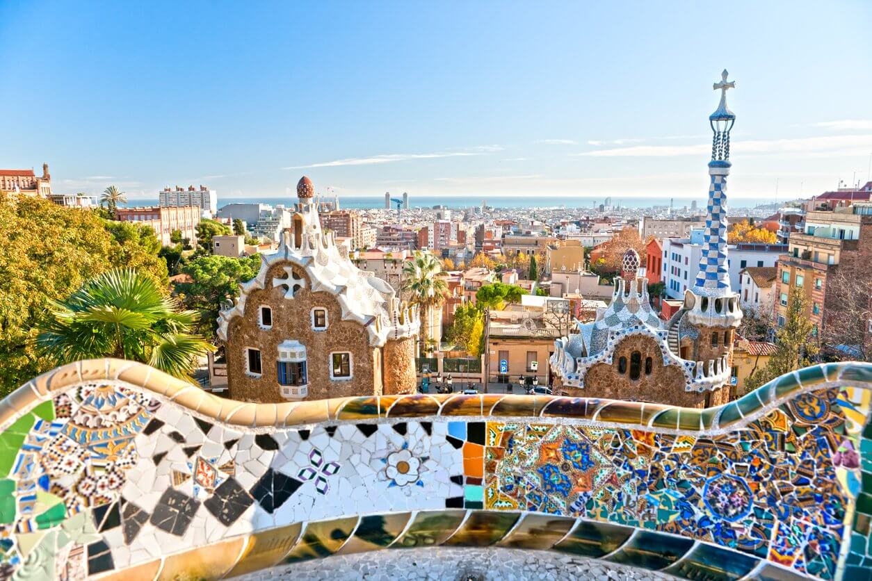 Le parc Güell à Barcelone