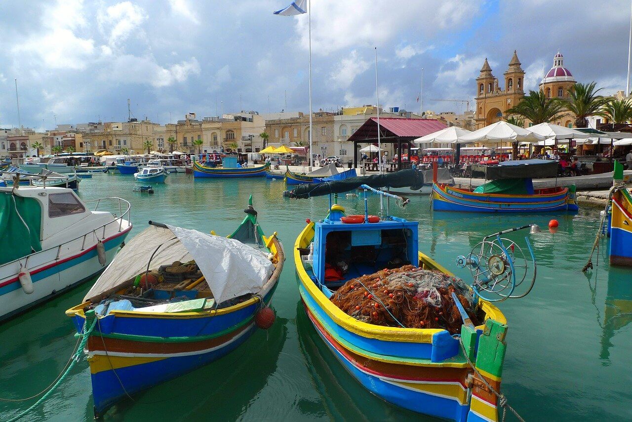 Malte village de pêcheurs malte ou Croatie