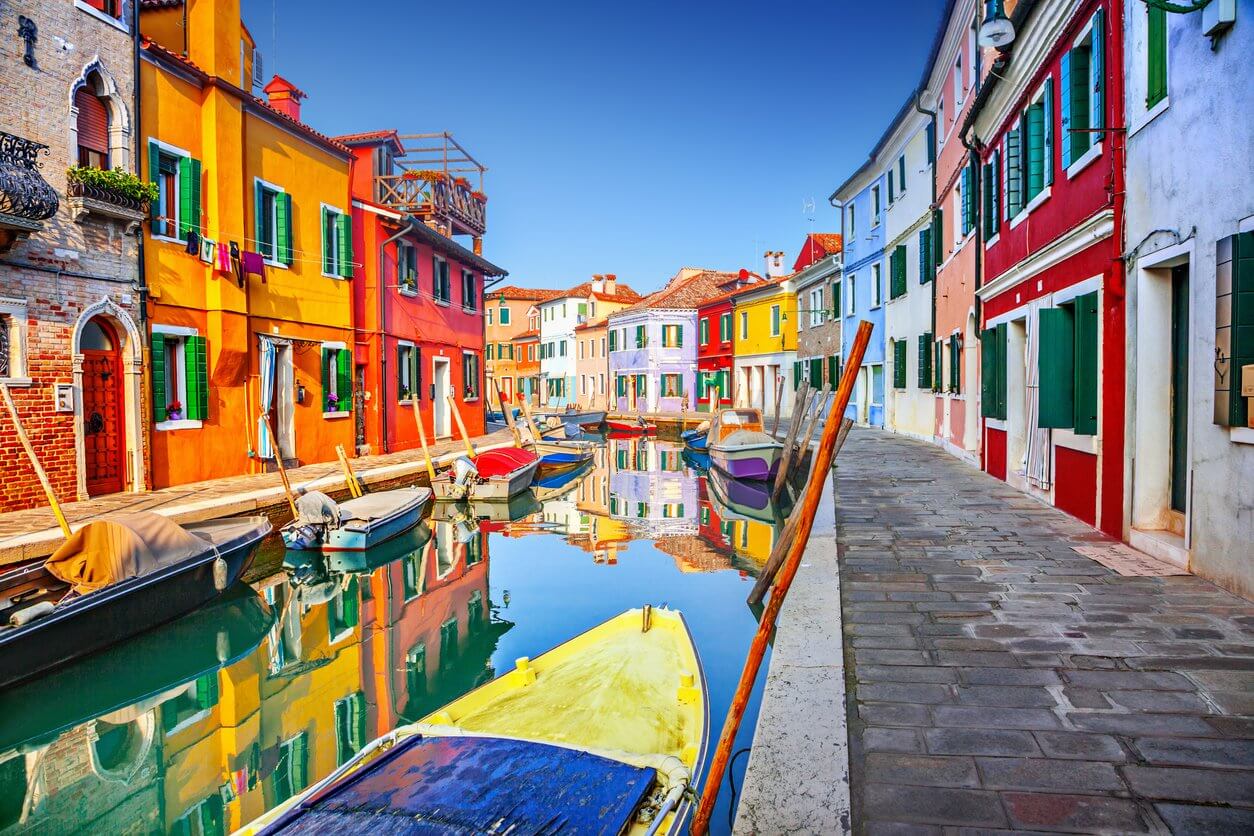 burano venise italie