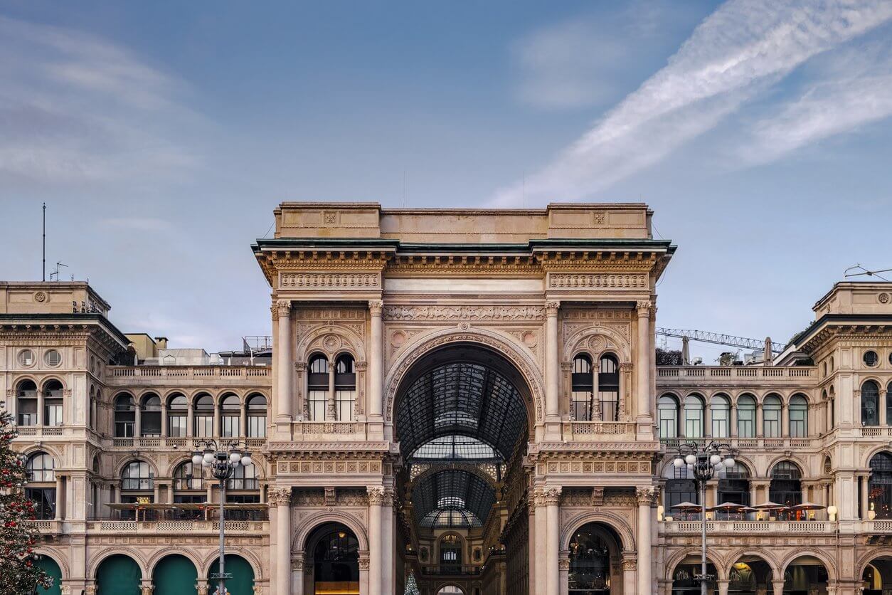 galerie de shopping de la ville de milan