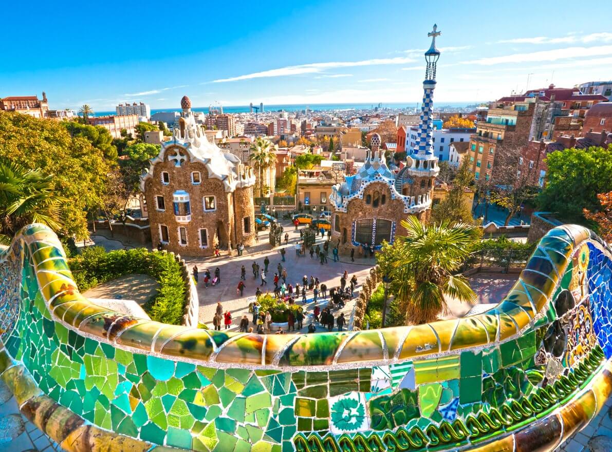 parc guell a barcelone