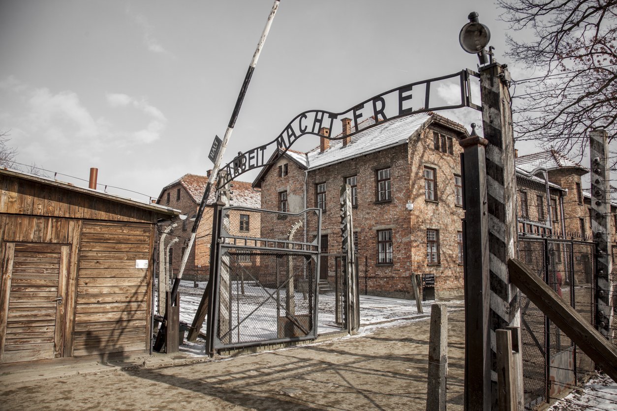 Concentration camp Auschwitz Birkenau in Oswiecim, Poland.