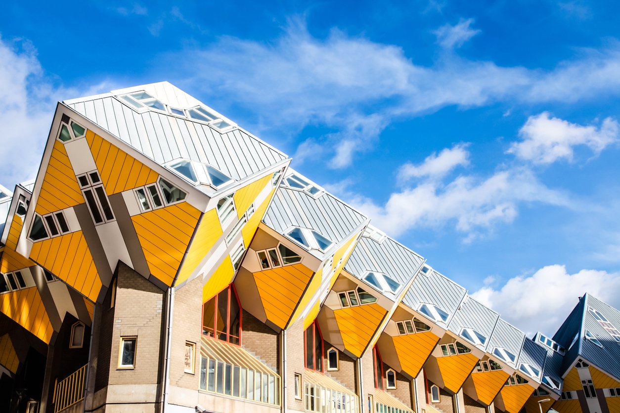 Cube Houses in Rotterdam, Netherlands.