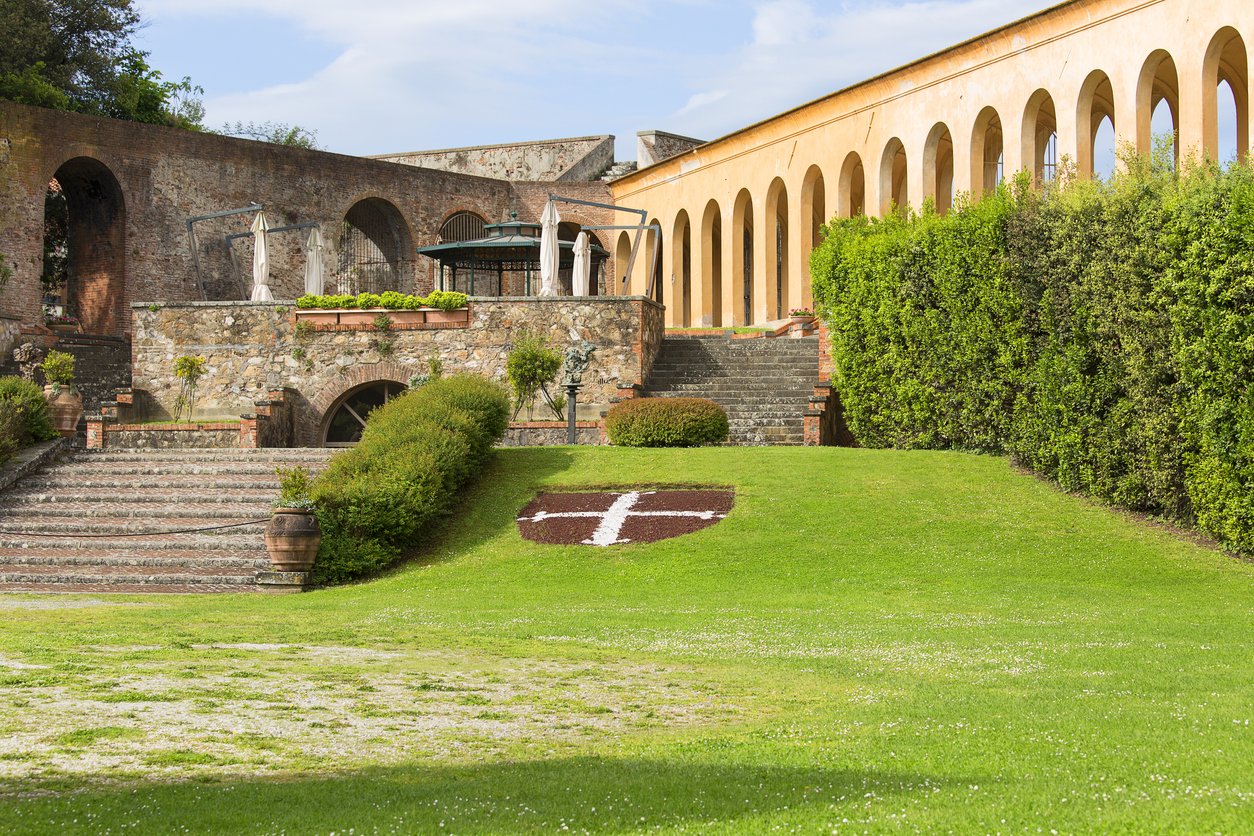 Cittadella Nuova, old fort in Giardino Scotto Park, Pisa, Italy