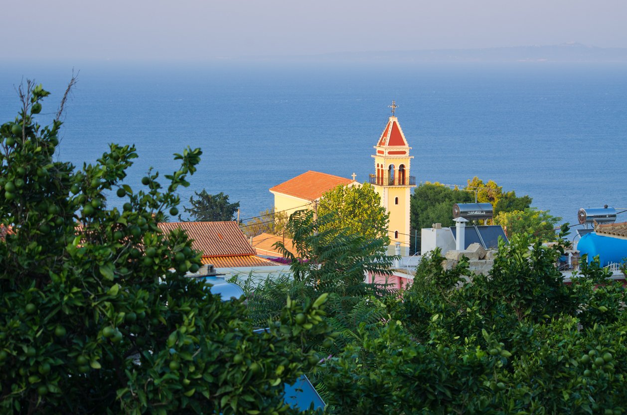 Church in Zakynthos town, Greece