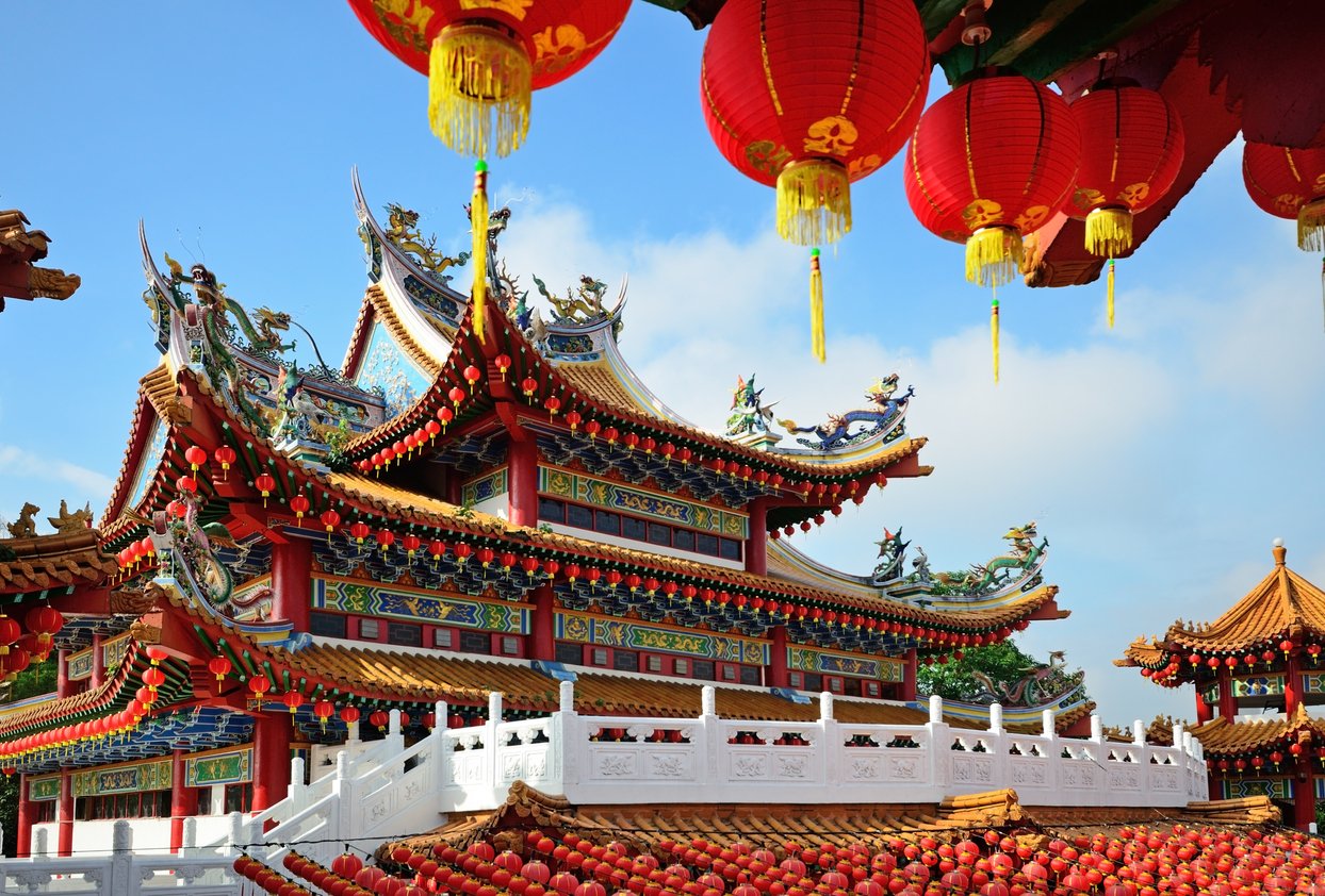 Lanterns decoration during Chinese New Year