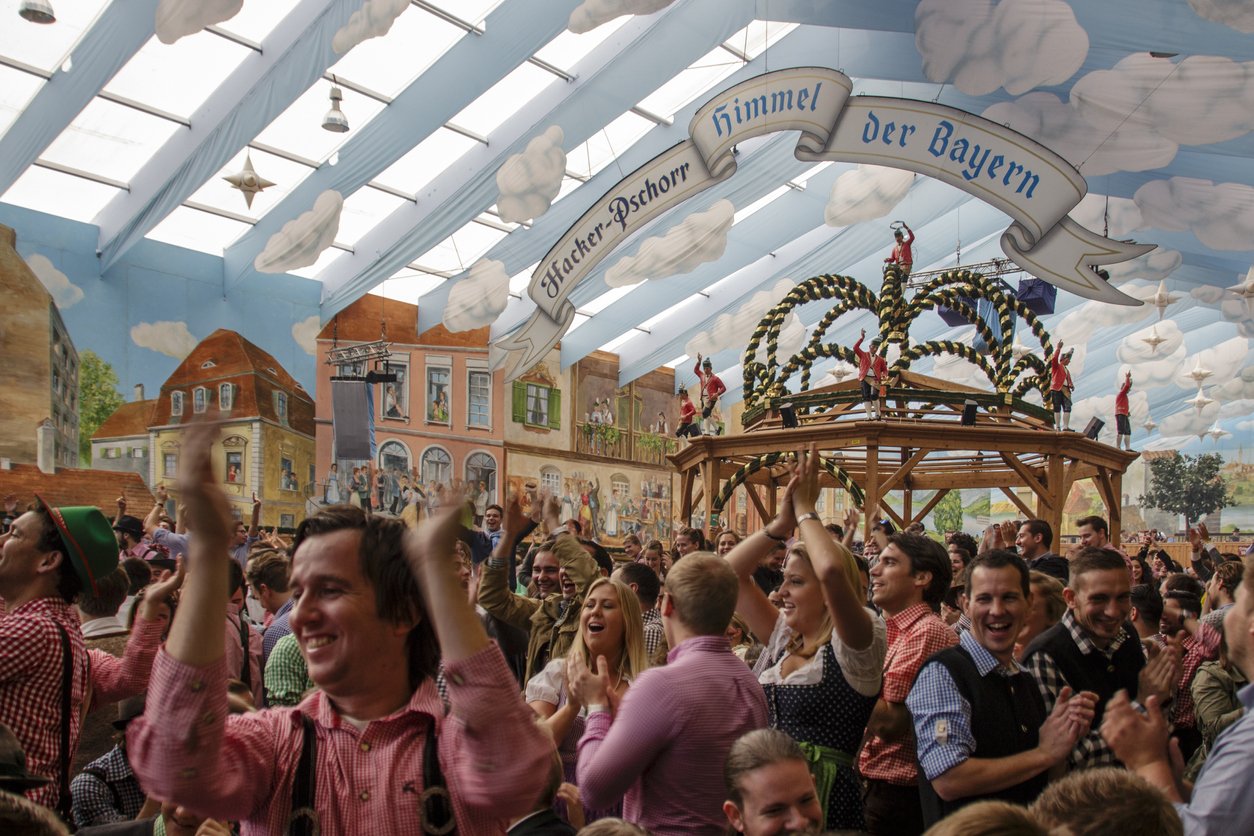 Hacker Marquee at Oktoberfest in Munich, Germany, 2015