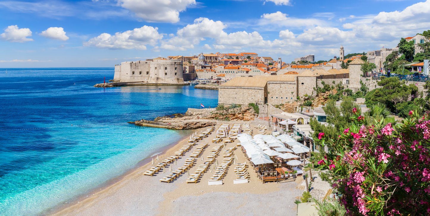 Landscape with Dubrovnik town, Croatia