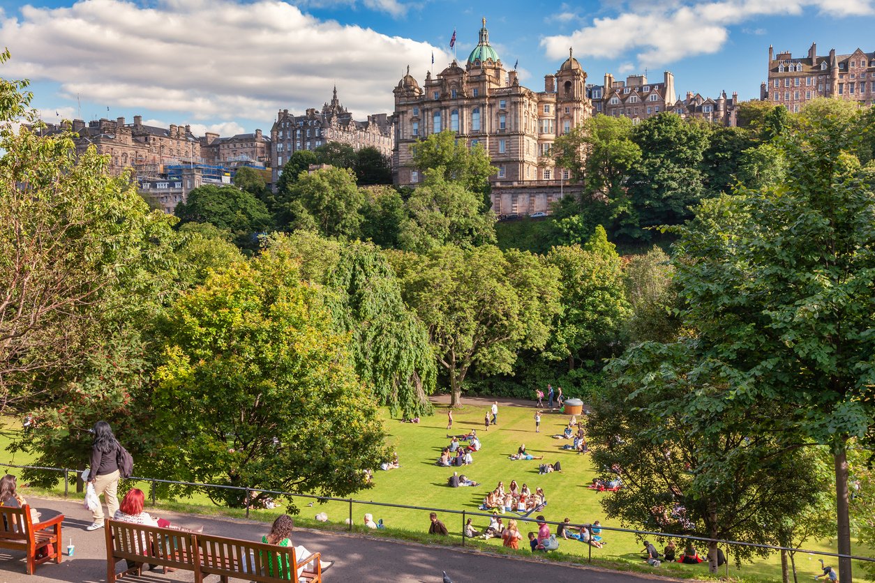 Princes Street Gardens Edinburgh Écosse