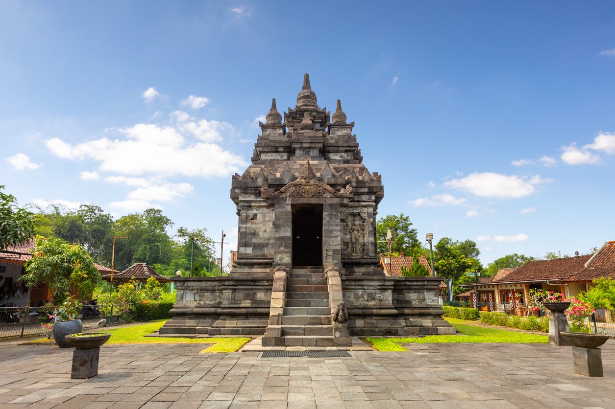 Pawon Temple, a 9th century Buddhist temple near Borobudur in Yogyakarta, Java, Indonesia.